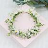 Simulated Floral Wreath, Baby's Breath, Eucalyptus Headband, Bridal Headpiece, Travel Outdoor Photography Women's Hair Accessory W1160