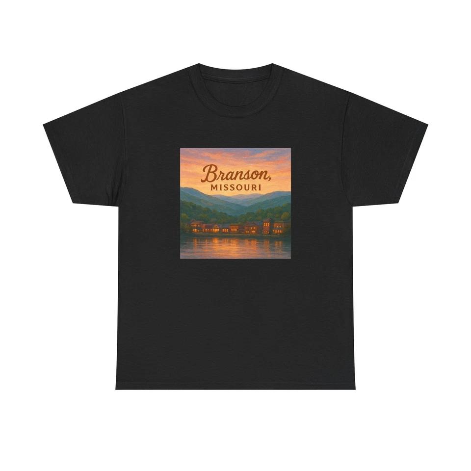 Unisex Adult T Shirt Branson Missouri Ozark Hills View S