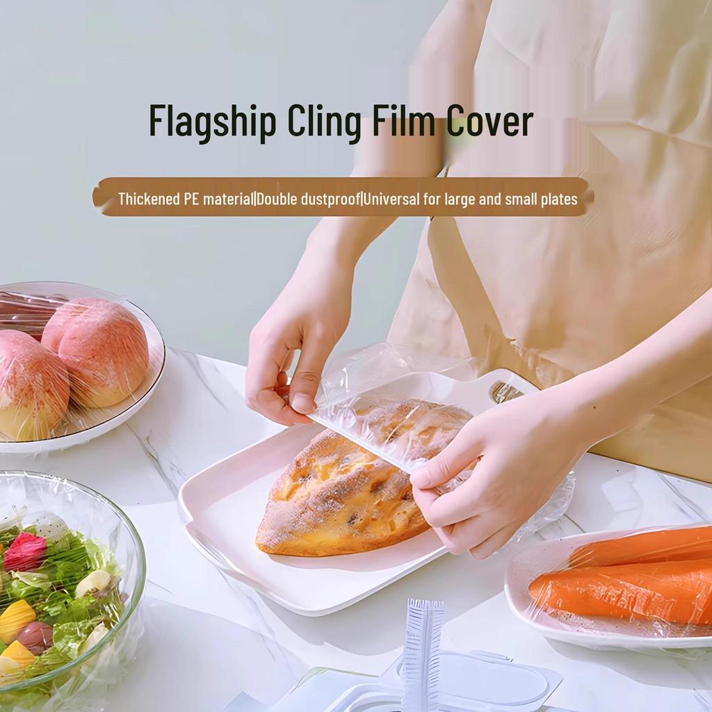 Disposable Elastic Cling Film Bowl Covers - Keep Food Fresh