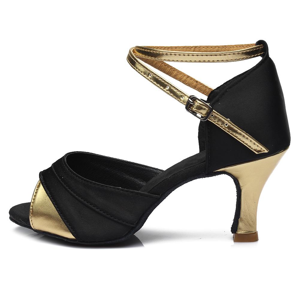 Women Girls Ballroom Dance Shoes Latin Salsa Performance Dance Shoes Heeled 7CM