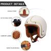 New Design Retro Motorcycle Helmet Open Face Helmet Scooter Helmets 3/4 Chopper Casco Moto Vintage Motorbike Helmets DOT ECE