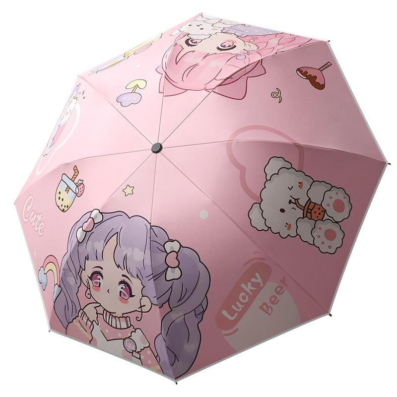 Children's Umbrellas 6-12 Years Old Boys and Girls Special for Students To Go To School Lightweight Manual Large Weather and Rain Parasol