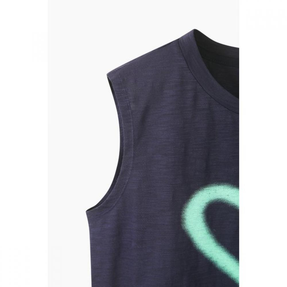 Benetton HearT Sleeveless T shirT baTsf6631