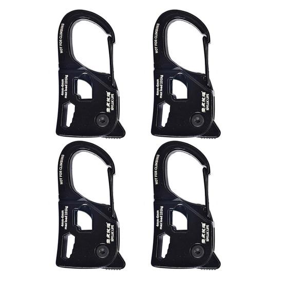 2/4 Stück Seilspanner Outdoor Rucksacktouren Wandern Camping Abspannleine Seilspanner Strapazierfähige Aluminiumlegierung Selbstverriegelnder Seilspanner