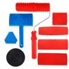Wood Graining Tools Set Texture DIY Paint Rubber Roller Brush Pattern for Wall Room Home Yard Garden Decoration Painting Tools