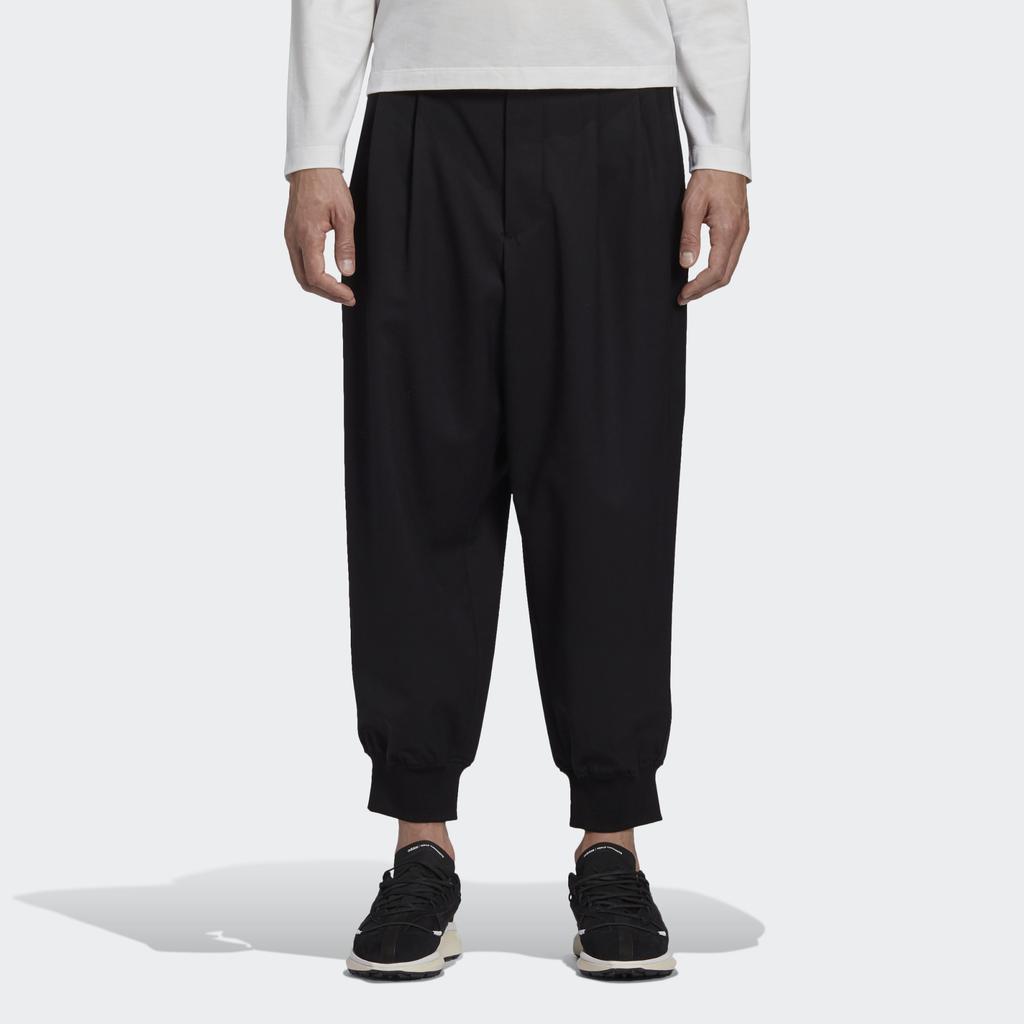 Y-3 Refined Wool Cuff Pant Black Men Bottoms GK4567