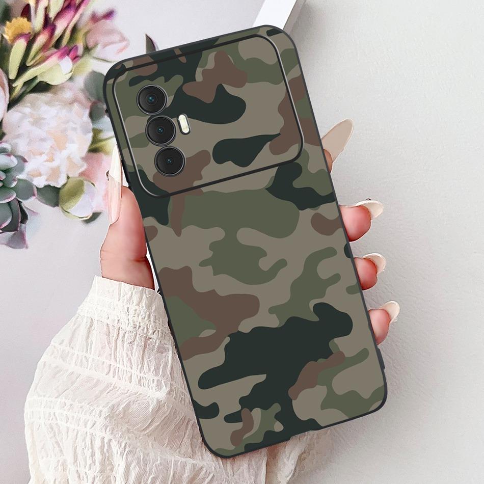 For Tecno Spark 8 Pro 8T 8P Elegant Floral Cat Phone Case For Tecno Spark8 8T 8P 8Pro Black Silicone Soft TPU Cases Bumpers