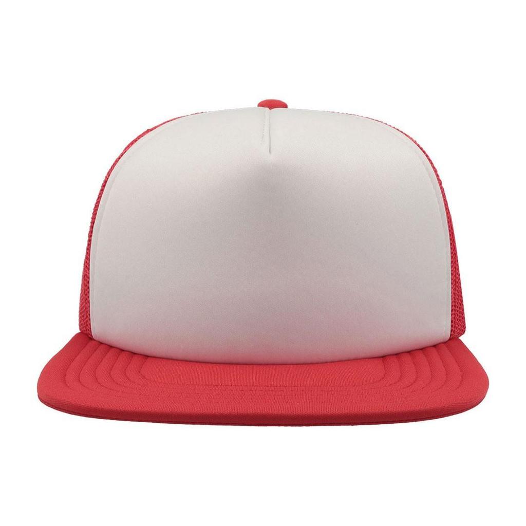 Atlantis Unisex Snap 90s Flat Visor 5 Panel Trucker Cap