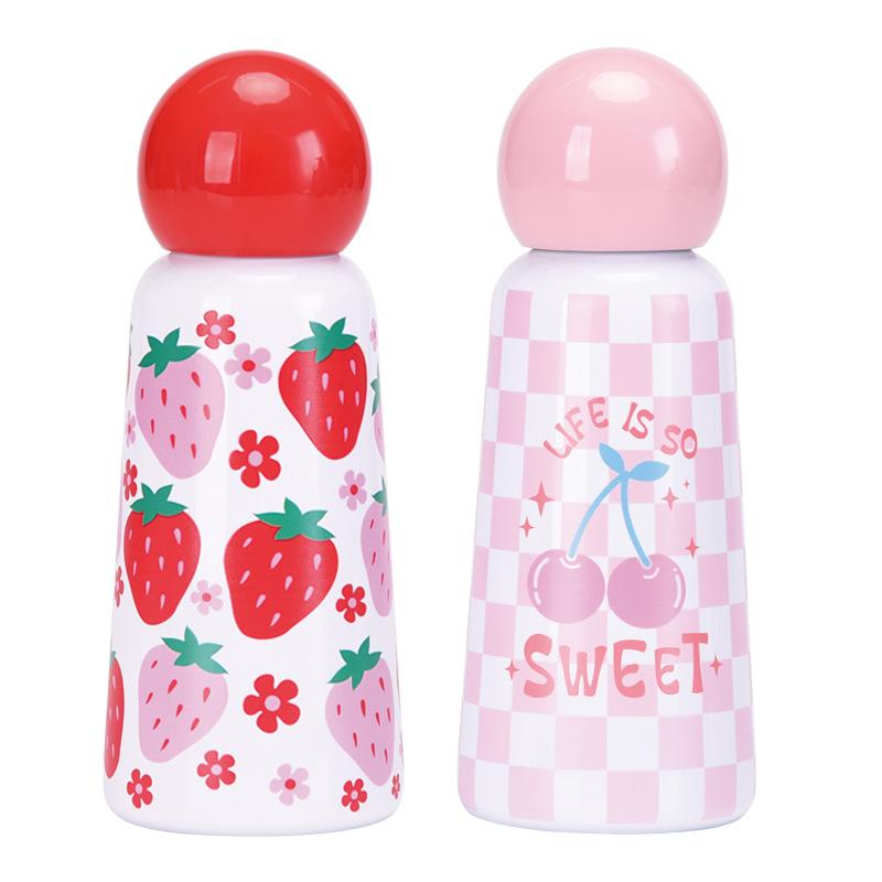 Stainless Steel Thermos Cup 350Ml Cute Student Children'S Printed Water Cup Portable Outdoor Sports Water Cup