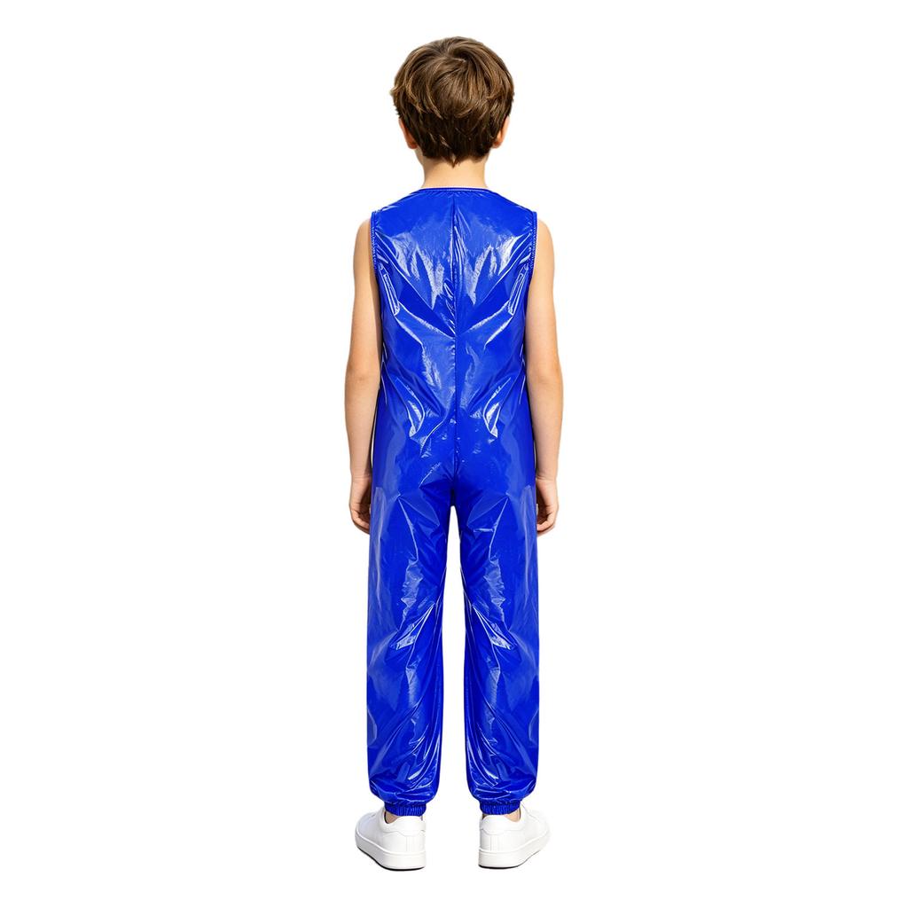Kinder Jungen Mädchen Adaptiver Overall Wasserabweisende Windelüberzug Body Ärmellos Reißverschluss Elastische Beinöffnung Strampler für Pool Strand Schwimmen