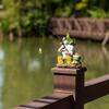 Valery Madelyn Gardening Goods Gardening Ornament Earth Fairy Gnome Fishing Day Garden Light Solar Light Outdoor Garden Decoration Garden Ornament Out