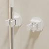 2pcs Self-Adhesive Mop Holder Wall Mounted Mop Brooms Organizers Cleaning Tool Holder for Laundry Room, Bathroom, Garage