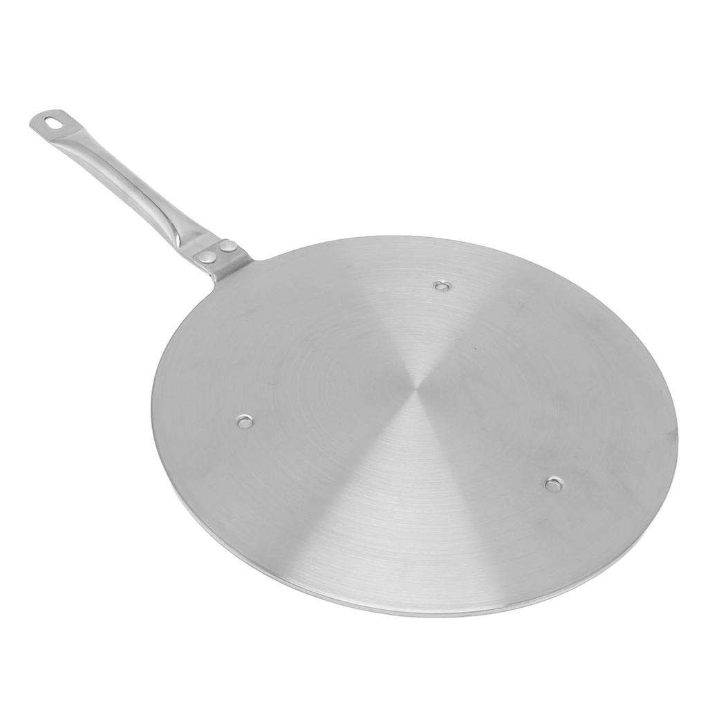24cm Heat Diffuser Plate Stainless Steel Induction Cooker Heat Transfer Plate Adapter with Handle