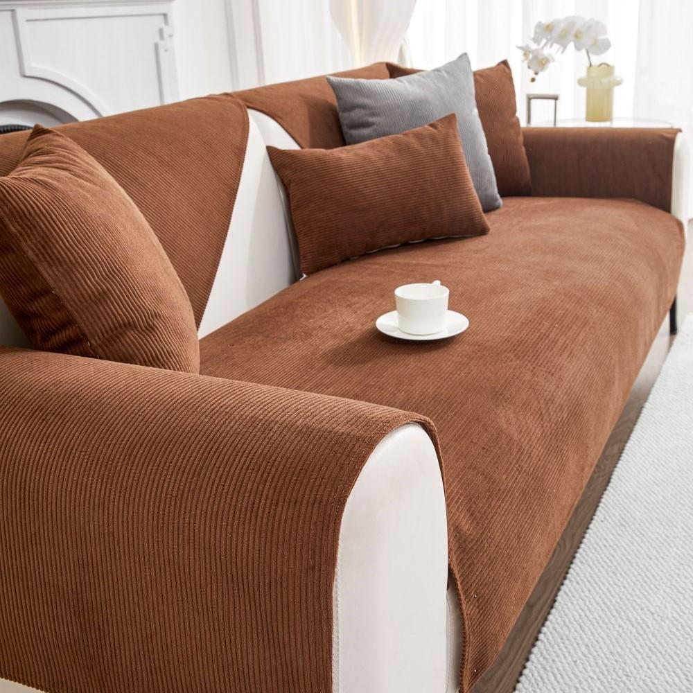 

Чехол на подушку для дивана Four Seasons New Flannel, подушка для сиденья, современный простой нескользящий чехол для дивана из кукурузного шелка 70X70cm 1pc