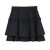 Betu Women's A-Line Double-Layer Hem Short Skirt