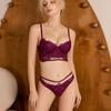 Women’s Bra Set Lace Embroidery Push Up Deep V 3/4 Cup Bras Sexy Underpants Everyday Intimates Spring Summer Underwear Sets