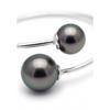 Bracelet - PEARLS &amp; COLORS - You &amp; Me - Perle de culture de Tahiti - Argent 925 - Perle 10-11 mm