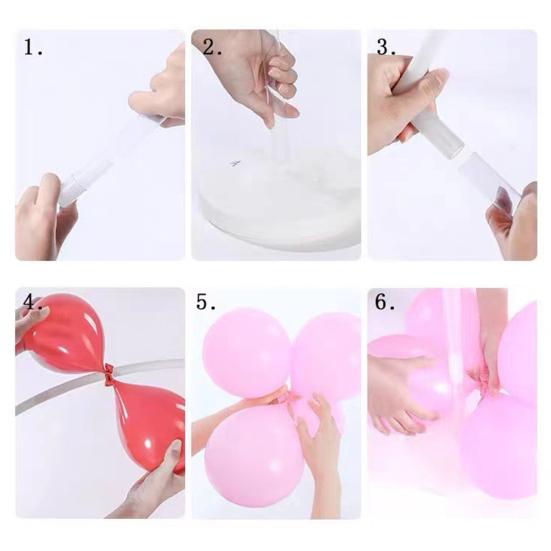 Stovas daugkartinio naudojimo reguliuojami stulpai plastikas vestuvės gimtadienis balionų stovas vakarėliui