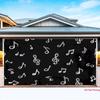 Chalk Drawn Music Notes Backdrop Blackboard Treble Clef Studio Background