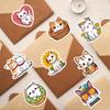 50pcs Cute Cartoon Cat Doodle Stickers | Vinyl, Mixed Color, Single Use, Ideal for Scrapbooking and Planners - Reward Gift