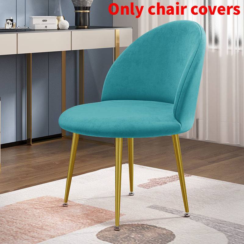 Chair Velvet Duckbill Cover Round Bottom Stool Back Dinning Makeup Elastic Big