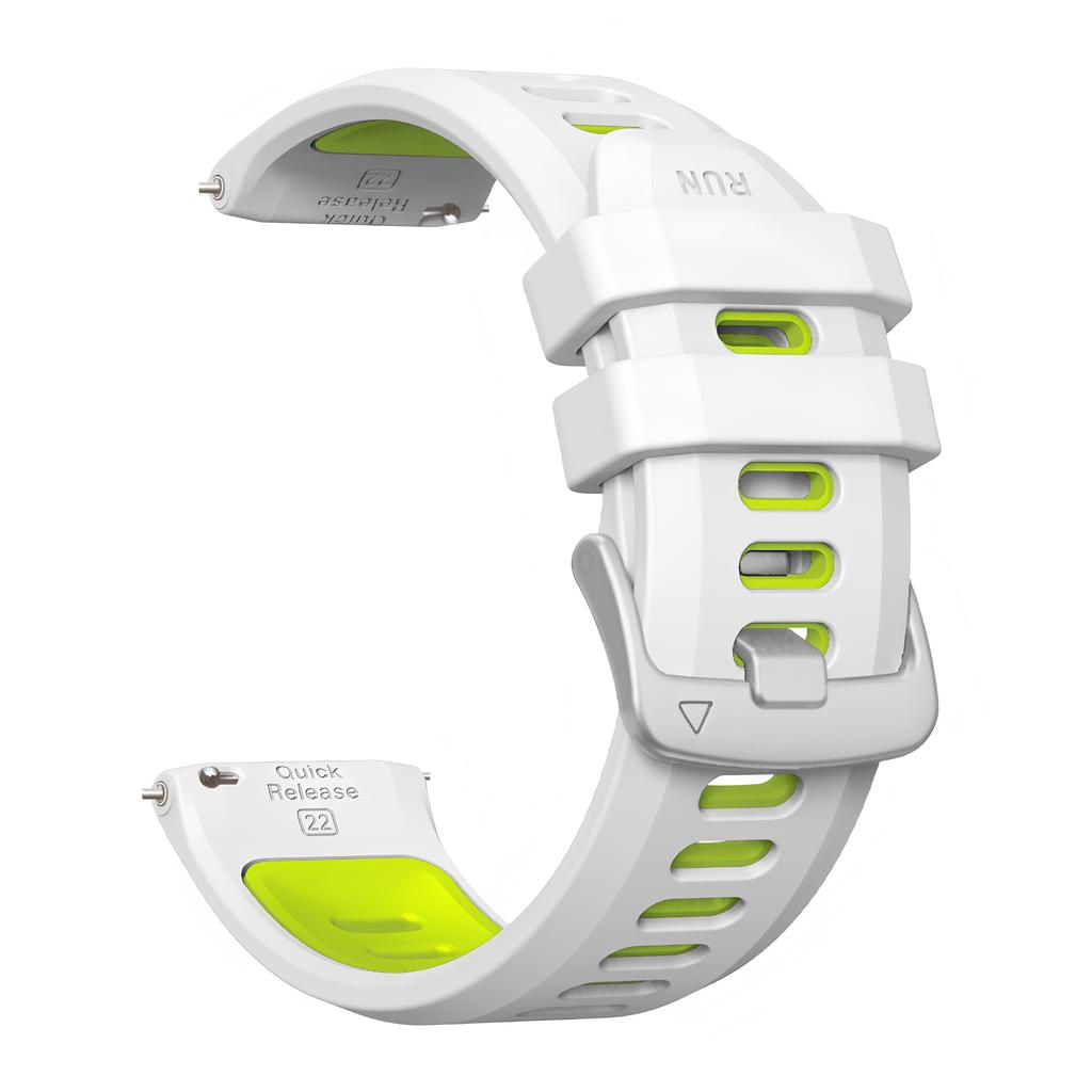 22mm Two-Tone Silicone Watch Band For Suunto Run/RACE S/Ocean/Vertical Sport Strap Bracelet For Suunto 5 9 Peak Pro Wristband