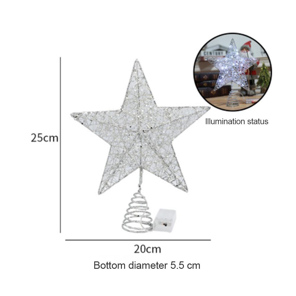 

Светодиодная гирлянда из медной проволоки, звездные огни, украшения для верхушки рождественской елки, гирлянды для новогодней свадьбы и вечеринки, сказочные огни серебряный