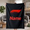 F1 Custom Flannel Blankets Soft Warm Cozy Throws for Home Decor Holiday Gifts