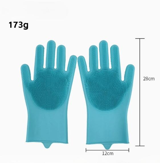 1set Pet Double-Sided Hair Removal Gloves, Suitable for Both Hands, Cat Cleaning, Grooming, Bathing, and Massage Gloves