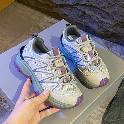 Fashion Spring and Autumn New Ladies' Casual Joker-enhanced Sneaker Mesh Breathable Non-slip Comfortable Running Shoes