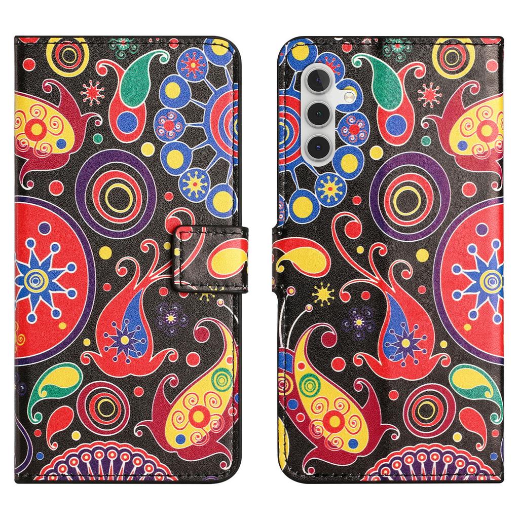 For Samsung Galaxy S24 FE Case Wallet PU Leather Flip Phone Cover Pattern Printing