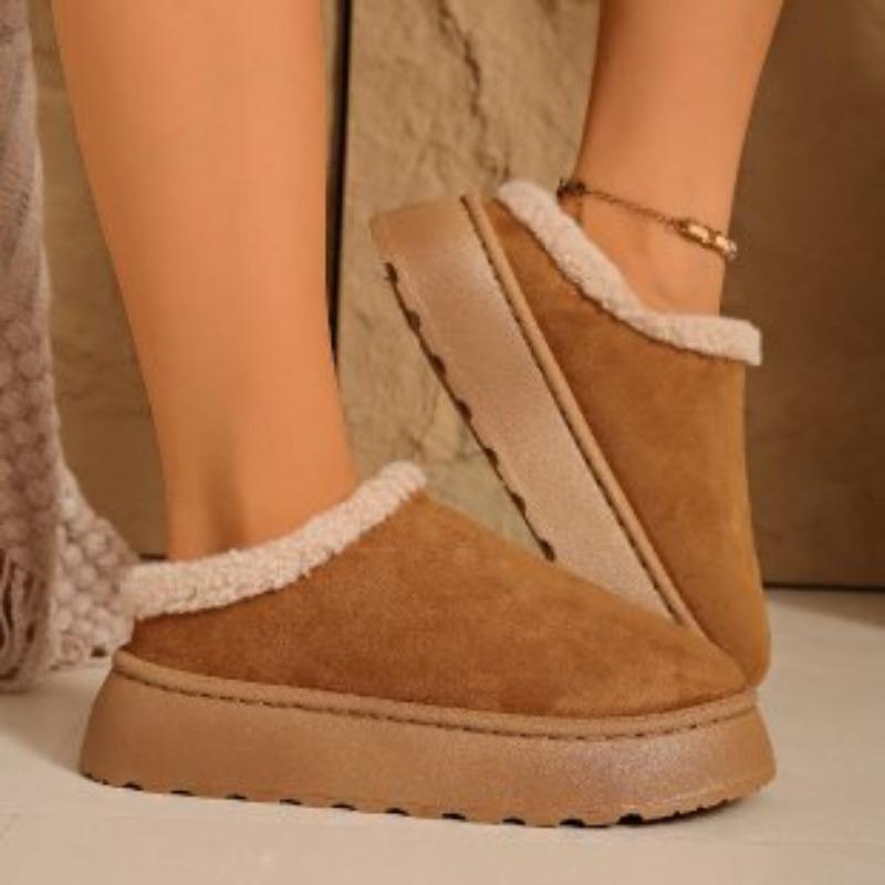 Женская подкладка с мягкой толстой подошвой увеличивающая рост уличная утолщенная теплая легкая удобная со штрипками наземная хлопковая обувь зимние ботинки тапочки 36 верблюд 2257₽