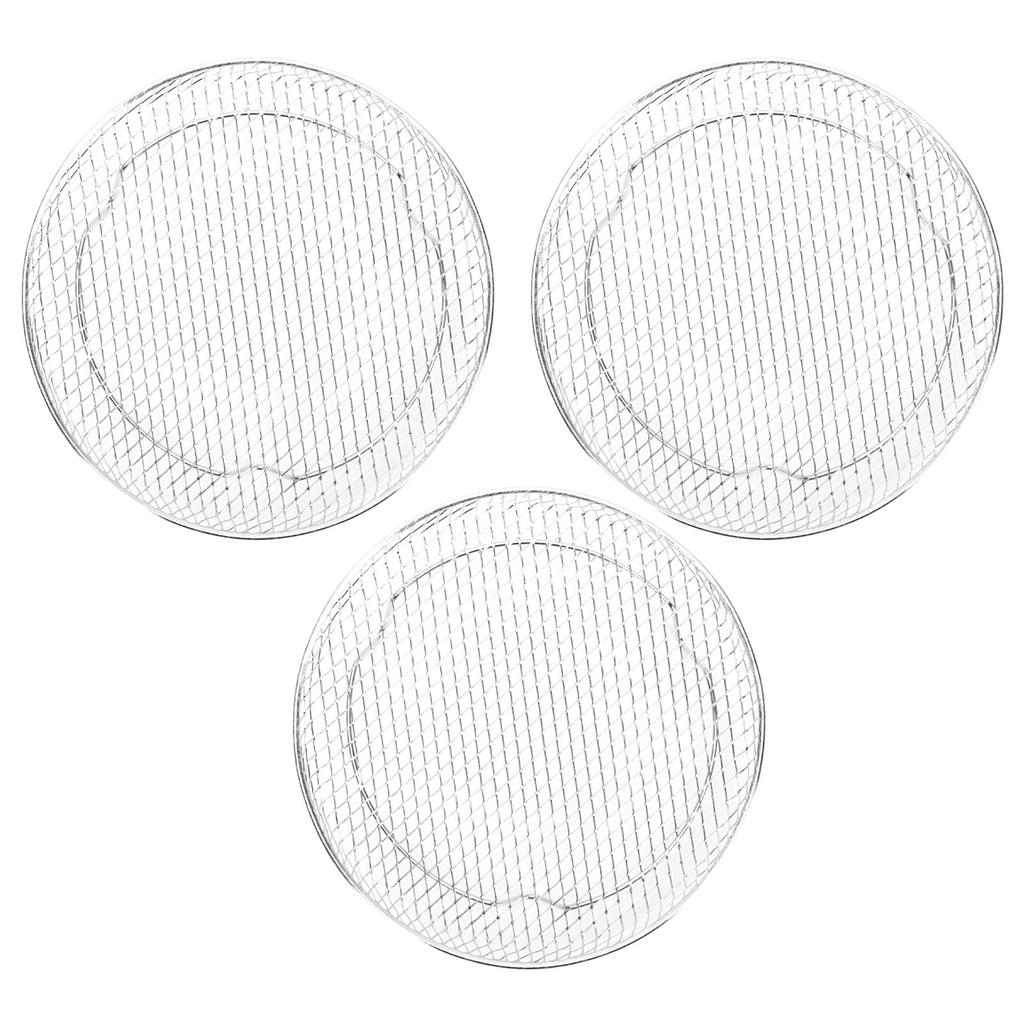 Fryer Accessories 3 Layer Fryer Rack 304 Stainless Steel Dehydrator Rack Detachable Round Grill Rack Dishwasher Safe