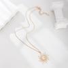 Hot selling fashionable alloy moon pendant, niche and versatile, sun set diamond necklace, star necklace accessories