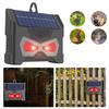 Solar Powered Ultrasonic Animal Repeller with LED Flashing Light Waterproof for Squirrels Raccoon Rabbit Fox Garden Yard Farm