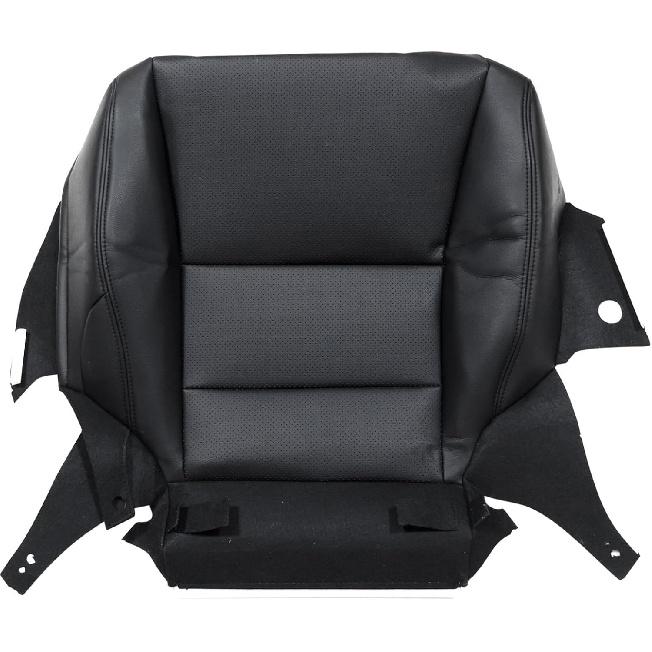 NLQR Front Passenger Side Bottom Replacement Seat Cover Microfiber Leather Black Perforated Compatible with Honda Accord Sedan 2013 2014 2015 2016