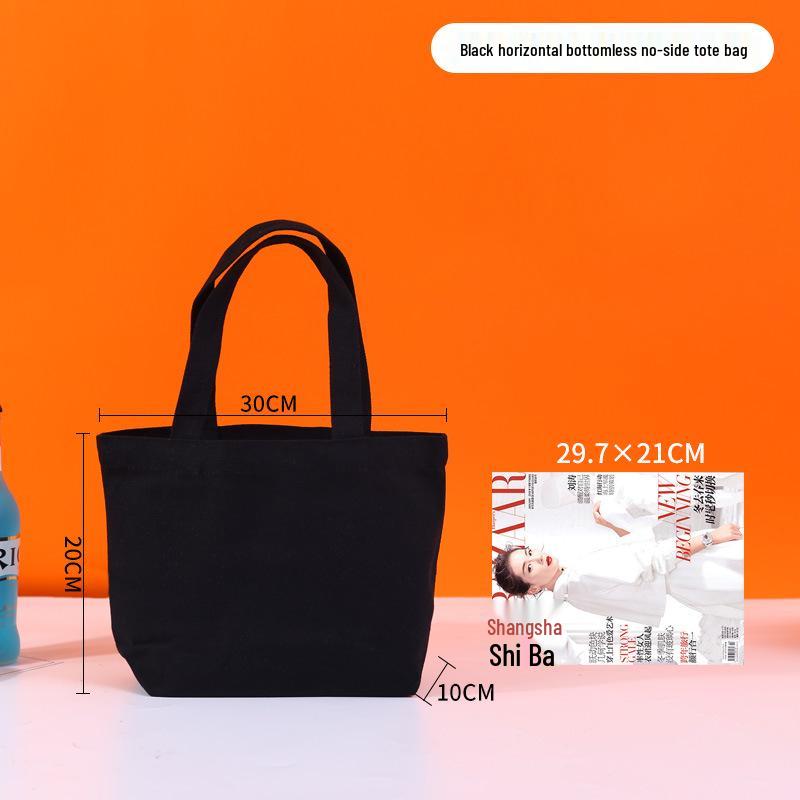 High-End Custom Logo Canvas Tote Bag - White, Blank, Personalized Printing