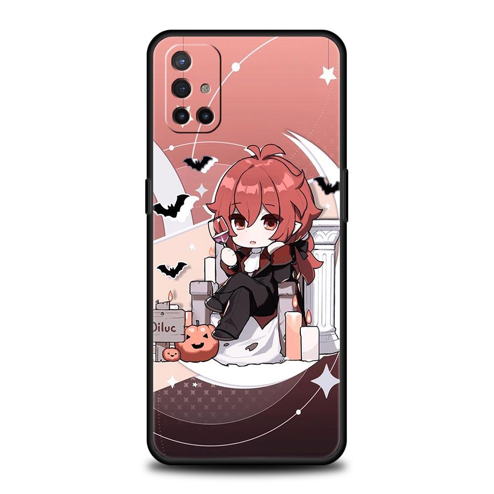 Cute Genshin impact xiao Phone Case For OnePlus Nord CE 2 9 8 7 7T 10 Pro 9RT 9R 8T Nord N100 N200 N10 5G Silicone Black Cover