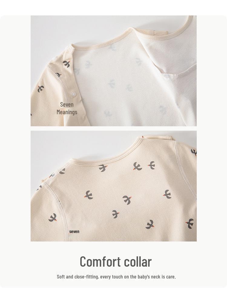 Newborn Baby Girl Onesie - Pure Cotton Spring/Autumn Full Moon Romper - 100 Days Stylish Outerwear