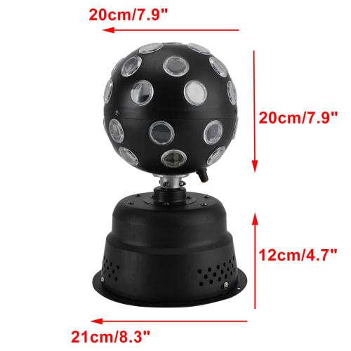 Frezon 30W 9-Color RGB LED Mirror Ball, Standing Disco Light, Party Light, Easy To Use, Voice Activated, Stage Lighting, Holidays, Karaoke, Clubs, Cul