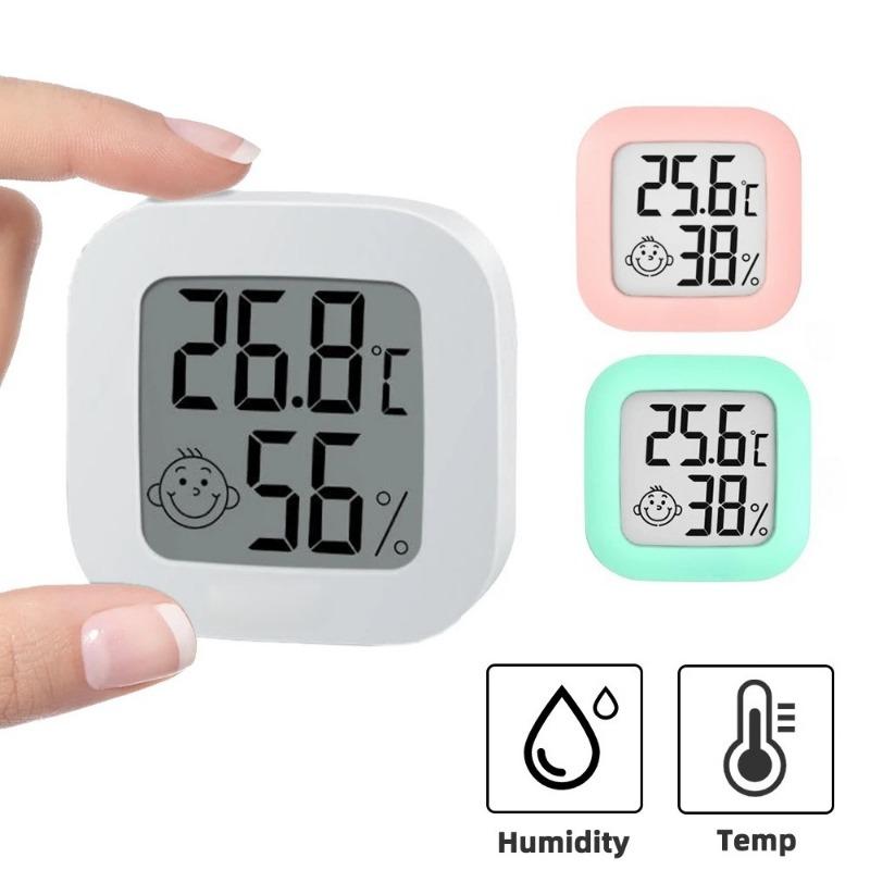 Mini Digital Temperature Humidity Meter: LCD Thermometer Hygrometer with Sensor for Indoor Outdoor Home Use