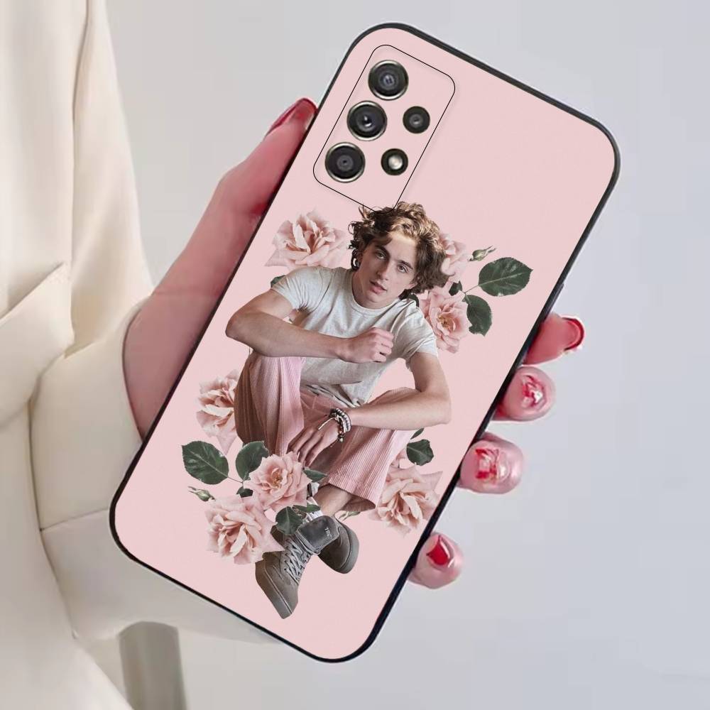 Hot Actor T-Timothee Chalamet Phone Case For Samsung S25,S24,S21,S22,S23,S30,Ultra,S20,Plus,Fe,Soft Silicone Black Cover