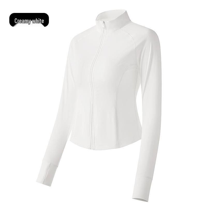 

Женская куртка для йоги с воротником-стойкой и защитой от УФ-лучей Medium