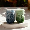 DIY Halloween Rose Skull Cylinder Silicone Mold Handmade Aroma Candle Plaster Decoration Mould Soap Candle Making Supplies