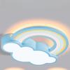 Children's Room Ceiling Lamp Cartoon Rainbow Clouds Simple And Warm Boys And Girls Bedroom Princess Room Light Fixtures