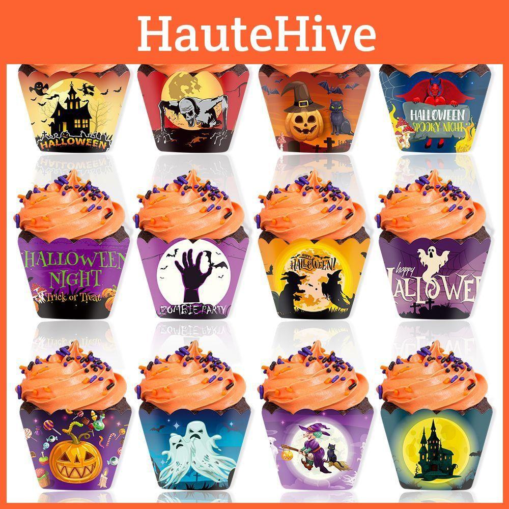 Halloween Border Cake Set With Paper Material For Venue And Party Decorations