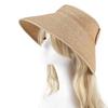 Women's Foldable Wide Brim Sun Hat Straw Beach Visor UV Protection Cap Summer