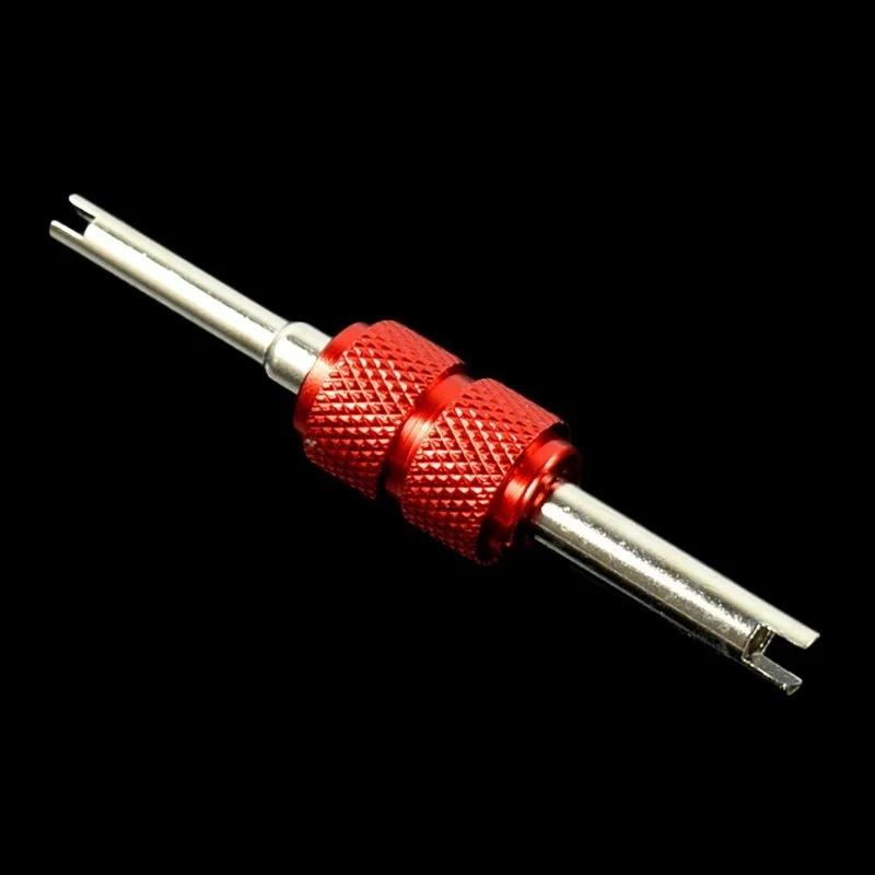 

Aluminum Alloy Color Car Air Conditioning Valve Core Wrench Double Head Installation Tool Disassembling Screwdriver Red