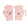 1-2pair Adorable Gloves Portable Winter Gloves Cute Soft Fluffy Plush Winter Gloves Cartoon Bear Winter Warm Full Finger Gloves