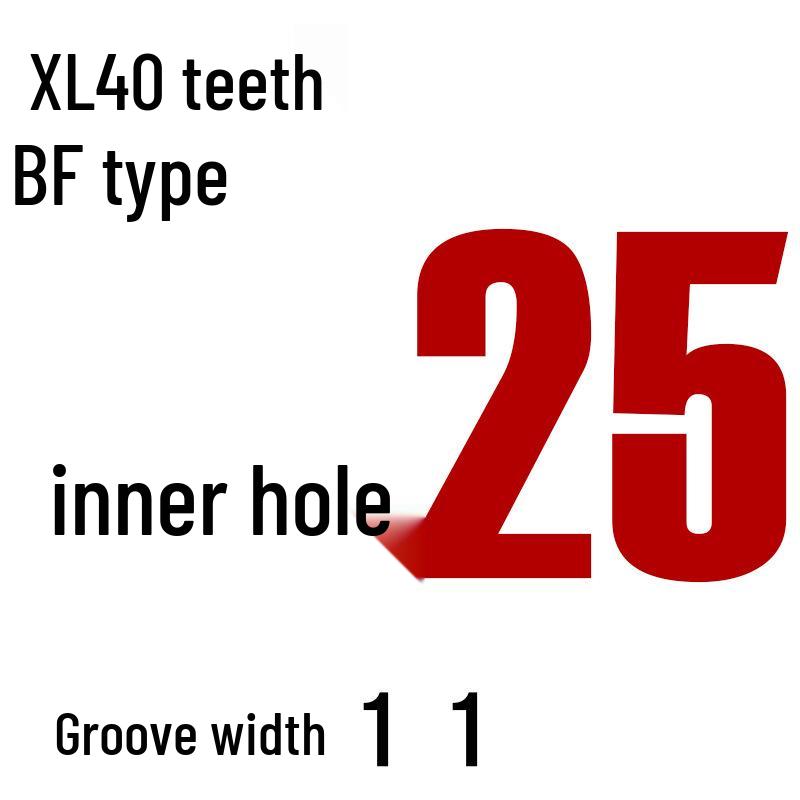 Aluminiumlegierung XL 40-Zahn Synchronriemenscheibe, Bohrungsgrößen: 6-20mm